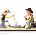 LMZ Collectibles Lucky Luke BANG BANG! Collection Statue Lucky Luke & Calamity Jane 13 cm