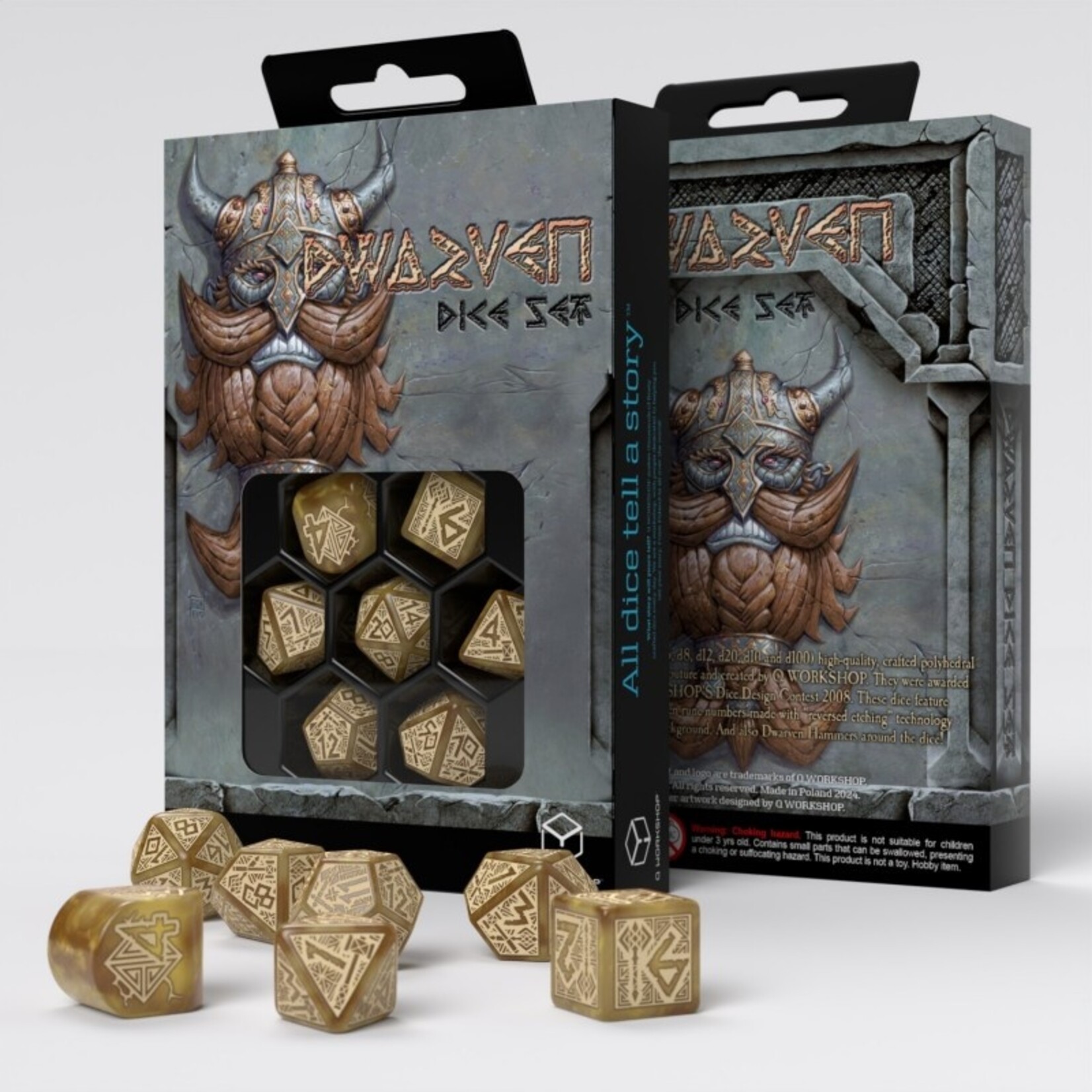 Q Workshop Dwarven Dice Set: Gold