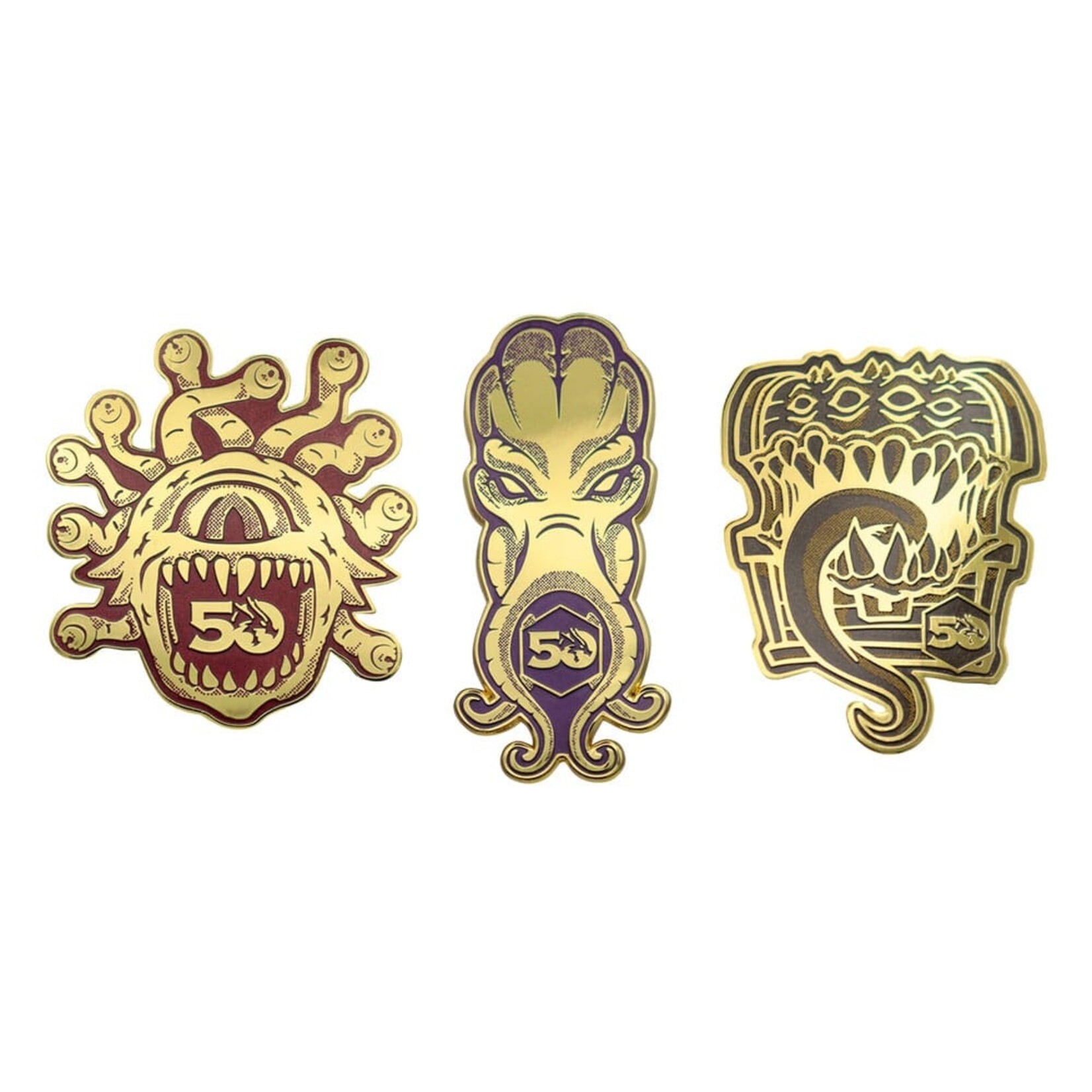 Fanattick Dungeons & Dragons Pin Badge Set 50th Anniversary  | Pre-Order  12/2024