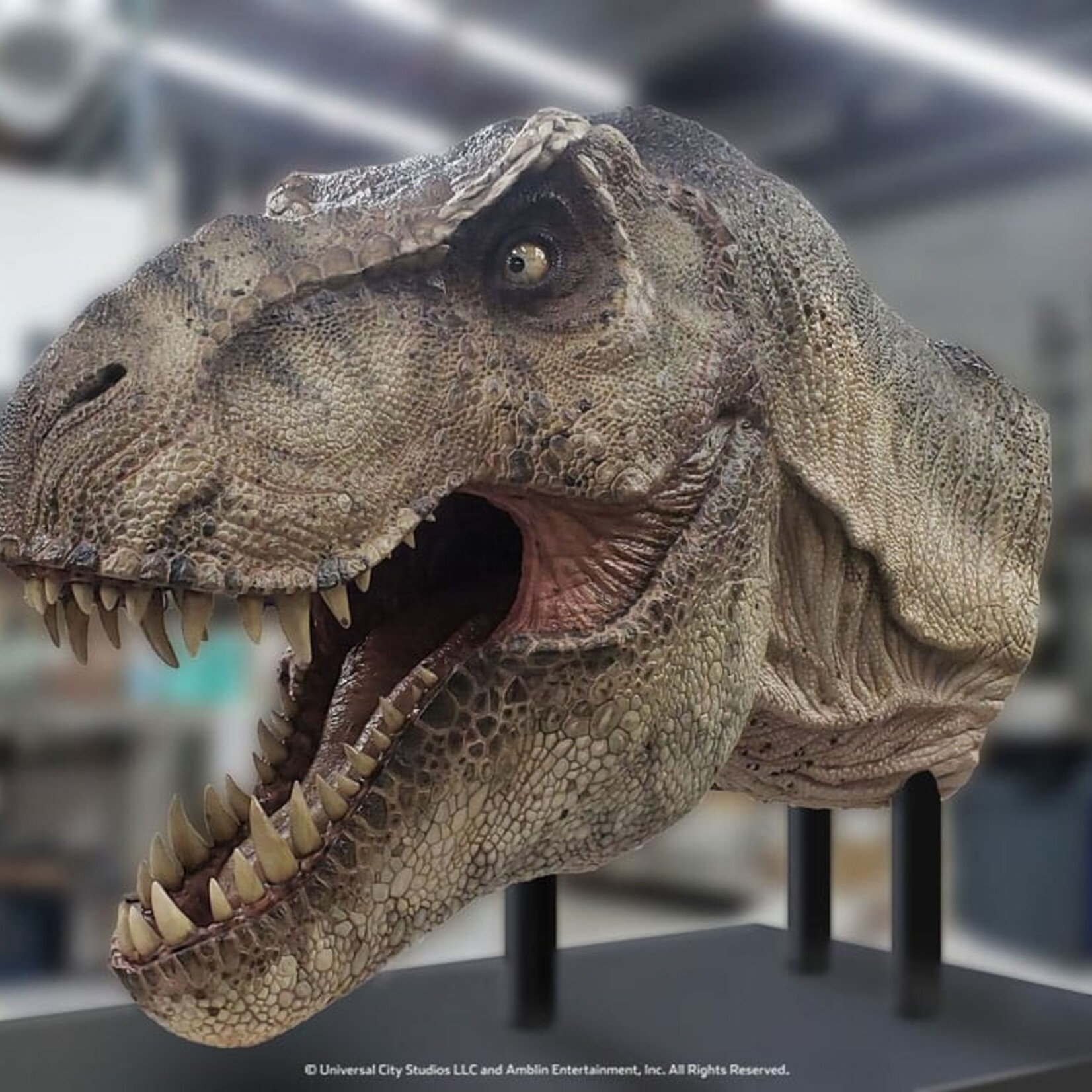 Jurassic Park Life-Size Statue Tyrannosaurus Rex Head 203 cm | Pre-Order 04/2025