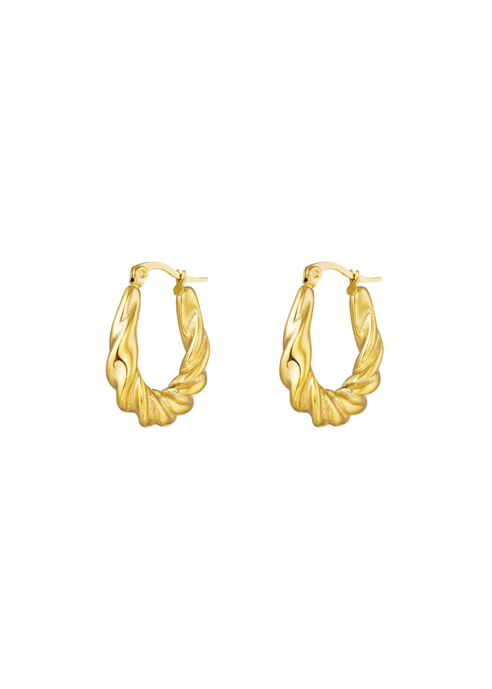 Bo Twist Earrings Gold