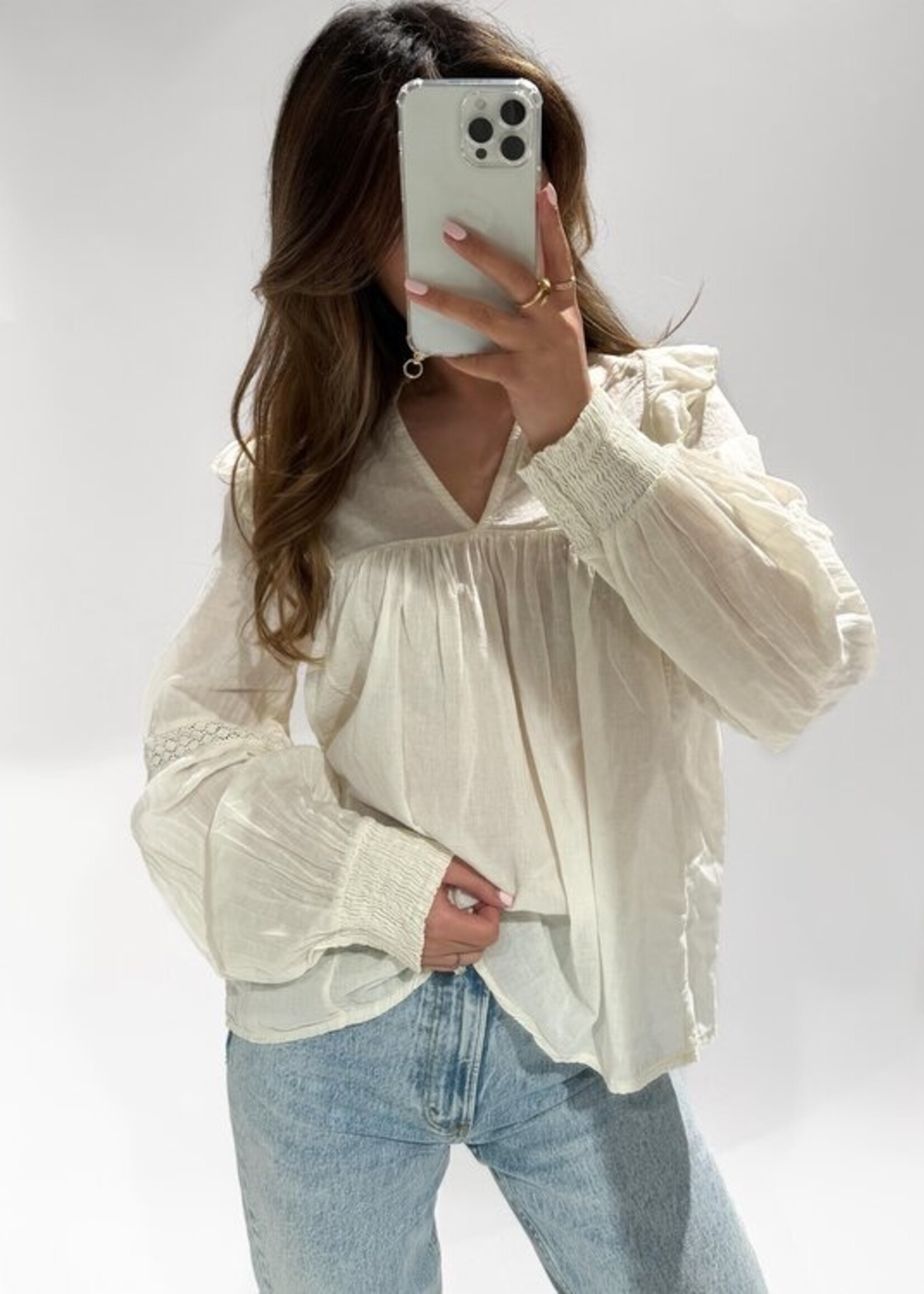 Suze Blouse Off White