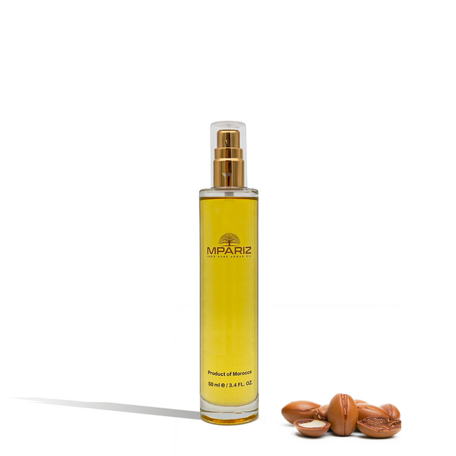 Mpariz Glow & Go Set (Ladyshaver Dunlop en Arganolie 50ml)