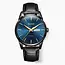 Olevs Luxe Herenhorloge Zwart Blauw