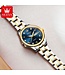 Olevs Luxe Dameshorloge Goud  Blauw - Gratis Armband bij elke bestelling (twv €29,95)