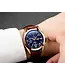 Lige Luxe Herenhorloge Rosé  (Blauw/Zwart/Wit)