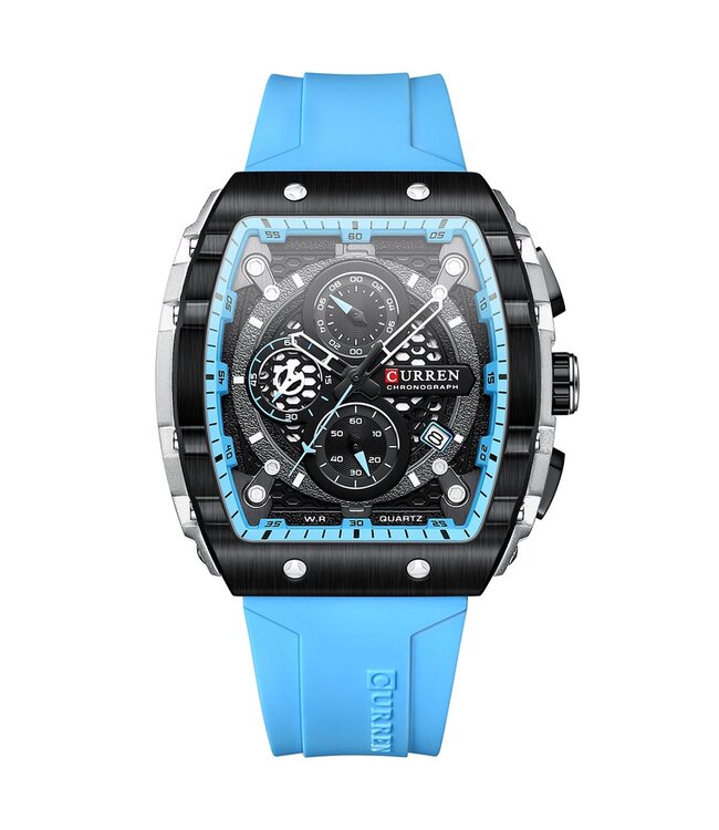 Curren Luxe Herenhorloges ( Zwart/Blauw/Oranje/Baby Blauw/Rood/Wit)