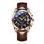 Olevs Bravon – herenhorloge met leren band en minimalistisch design