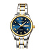 Olevs Luxe Dameshorloge Goud  Blauw - Gratis Armband bij elke bestelling (twv €29,95)