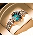 Poedagar Luxe Dameshorloge Rose Groen - Gratis Armband bij elke bestelling (twv €29,95)