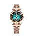 Poedagar Luxe Dameshorloge Rose Groen - Gratis Armband bij elke bestelling (twv €29,95)