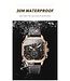 Olevs Luxe Herenhorloge Rosé  Zwart