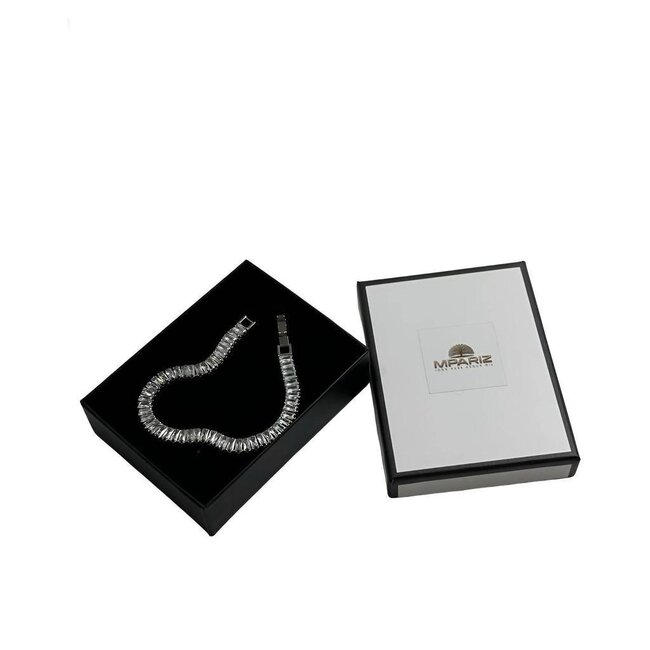 Mpariz Tennisarmband Echt Zilver S925!