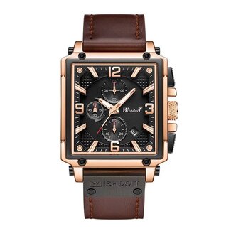 Mpariz Luxe Herenhorloge  Rosé  Zwart