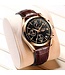 Lige Luxe Herenhorloge        Rosé  zwart
