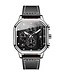Olevs Luxe Herenhorloge Zilver Zwart - Gratis Armband bij elke bestelling (twv €29,95)