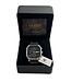 Olevs Luxe Herenhorloge Zilver Zwart - Gratis Armband bij elke bestelling (twv €29,95)