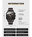 Olevs Luxe Herenhorloge Zwart - Gratis Armband bij elke bestelling (twv €29,95)