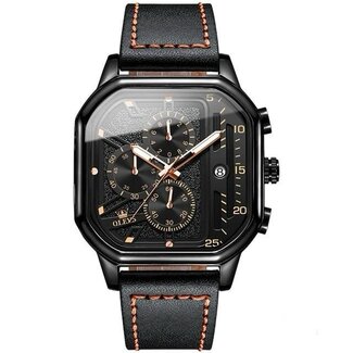 Olevs Luxe Herenhorloge Zwart