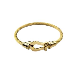 Mpariz Luxe Armband Draad Goud & Goud  RVS