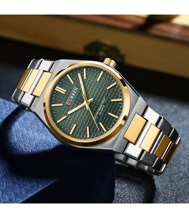 Curren Luxe Herenhorloge   Groen