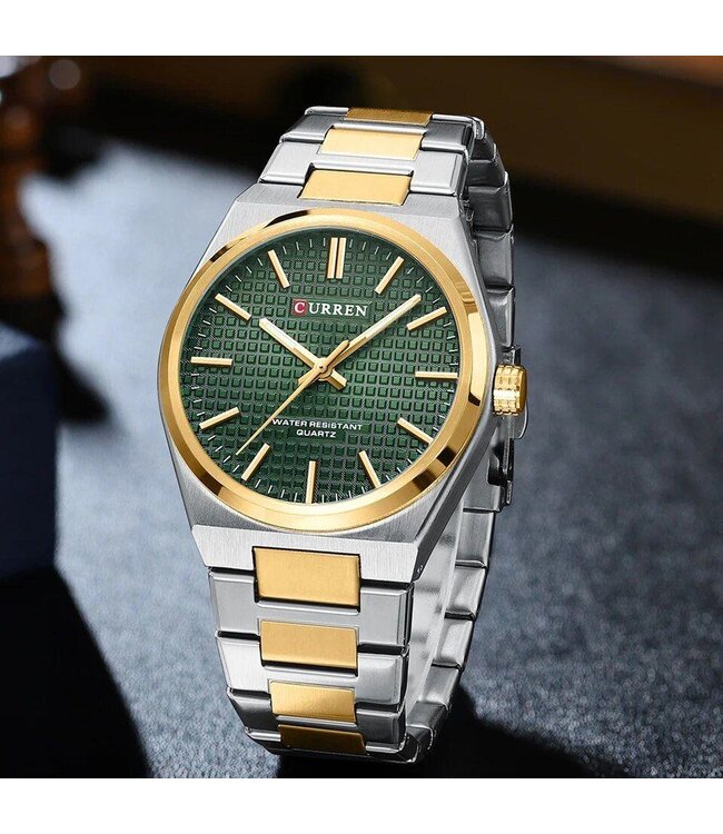 Curren Luxe Herenhorloge   Groen