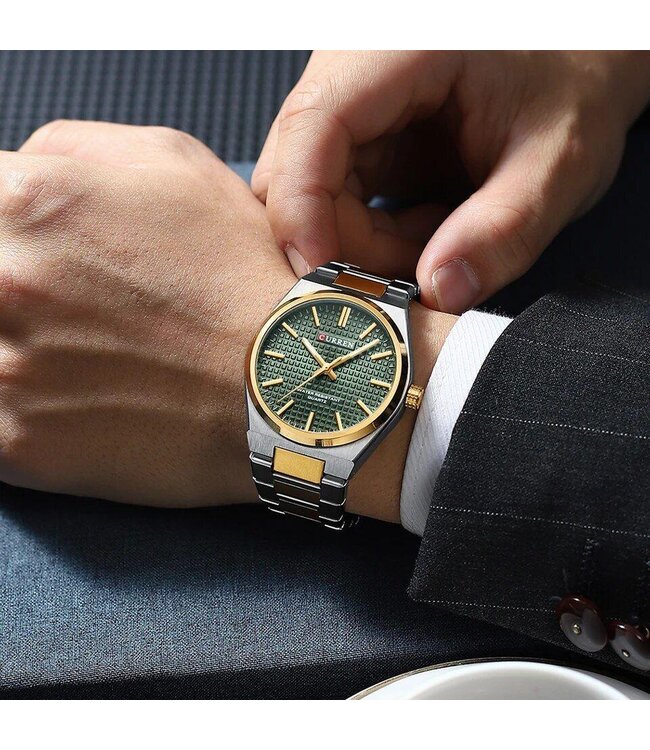 Curren Luxe Herenhorloge   Groen