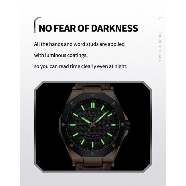 Naviforce Luxe Herenhorloge Rosé zwart