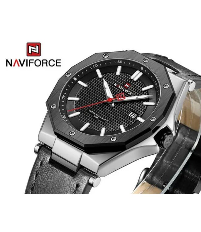 Naviforce Luxe Herenhorloge Zilver  Zwart