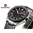 Naviforce Sentinel – herenhorloge met zwarte kast, robuuste look en leren band