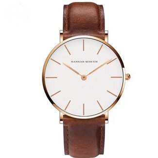 Hannah Martin Luxe Herenhorloge Rosé Wit