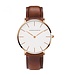 Hannah Martin Luxe Herenhorloge Rosé Wit - Gratis Armband bij elke bestelling (twv €29,95)