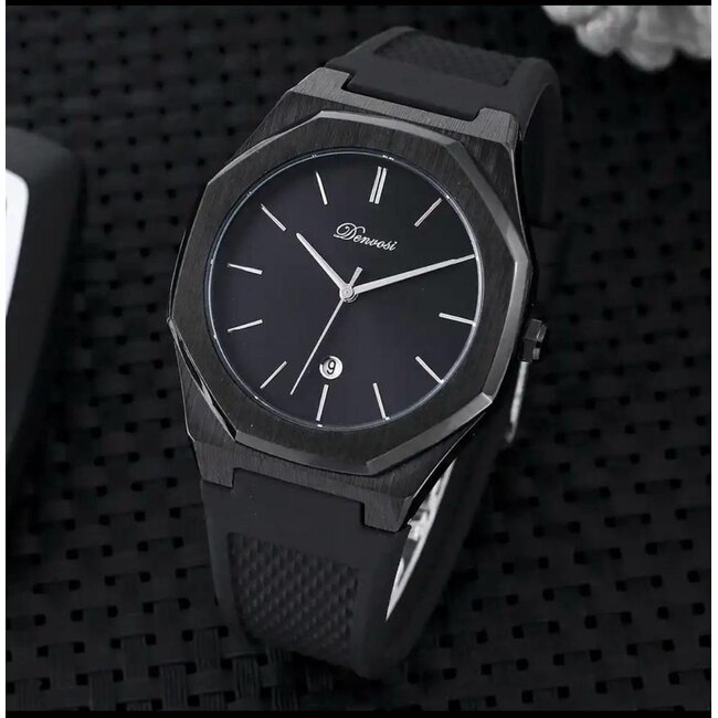 Denvosi Pacific – herenhorloge met rubber band en modern design