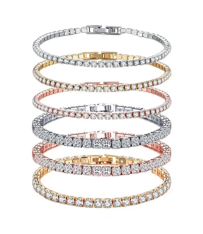 Mpariz Tennisarmband Goud 925S