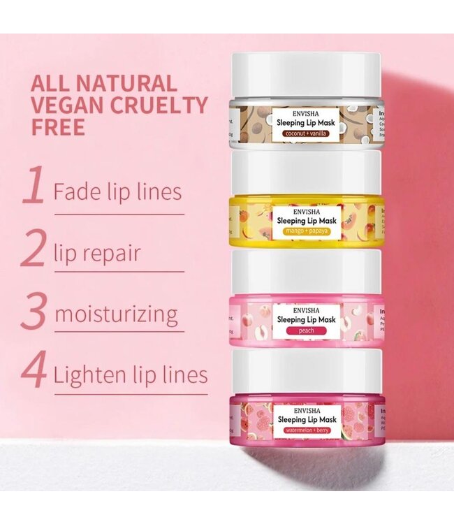 Envisha Sleeping Lip Mask Set (4 stuks)