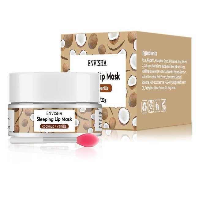 Envisha Sleeping Lip Mask Set (4 stuks) 1+1 GRATIS