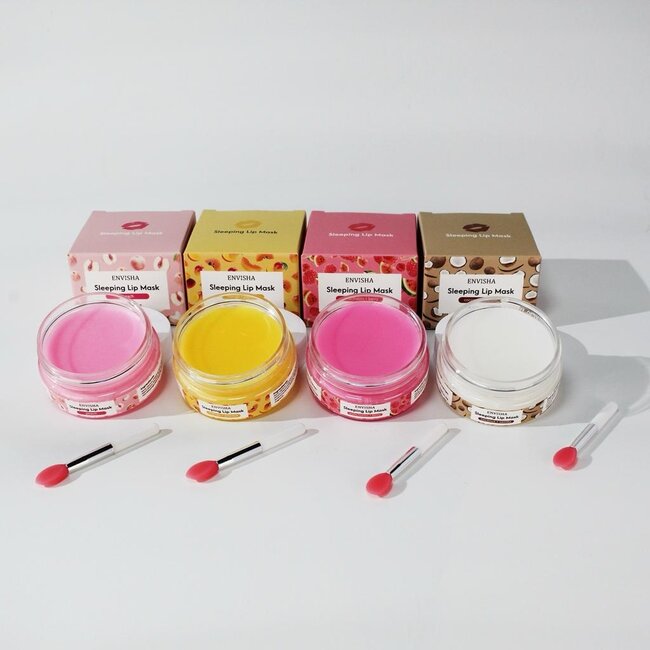 Envisha Sleeping Lip Mask Set (4 stuks) 1+1 GRATIS
