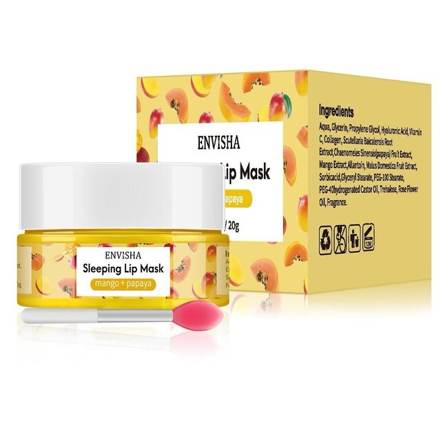 Envisha Sleeping Lip Mask Set (4 stuks) 1+1 GRATIS