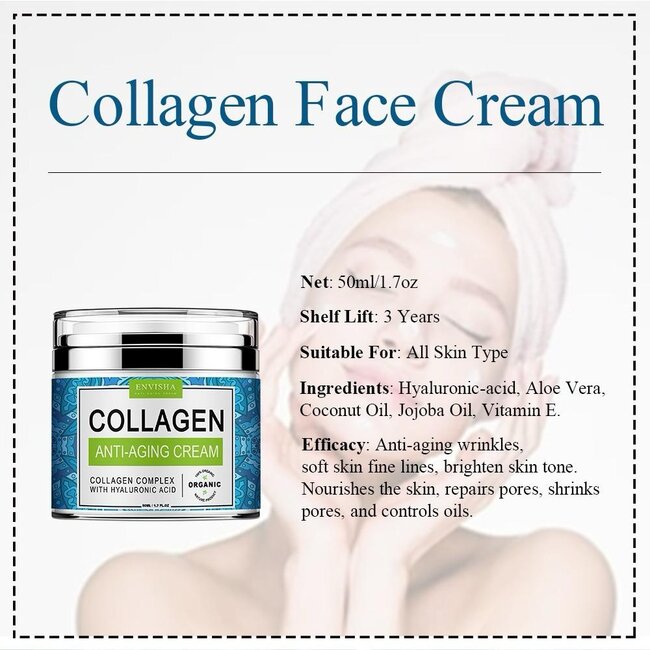 Envisha Collagen Anti-aging Cream 1+1 GRATIS