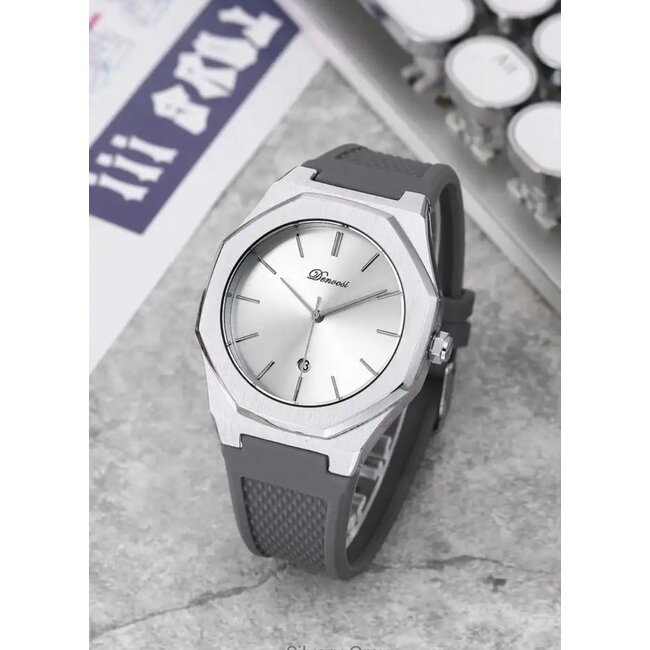 Denvosi Pacific – herenhorloge met rubber band en modern design