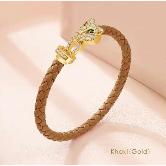 Mpariz Luxe Armbanden Gevlochten Leer