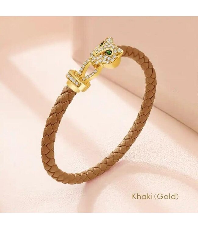 Mpariz Luxe Armbanden Gevlochten Leer