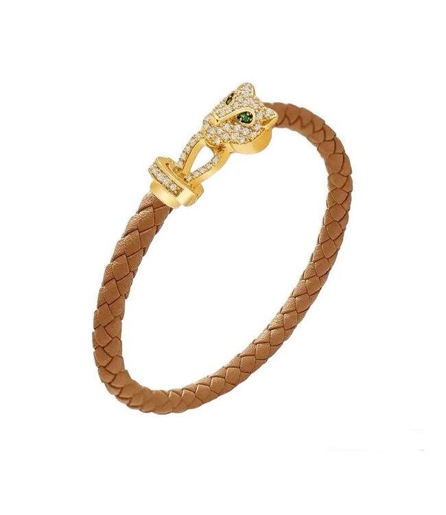 Mpariz Luxe Armbanden Gevlochten Leer