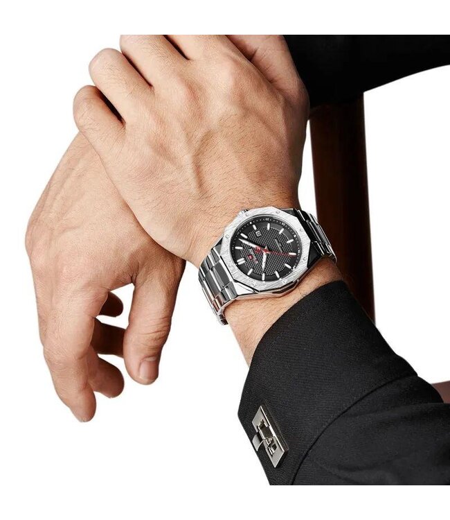 Naviforce luxe Herenhorloge Zilver zwart