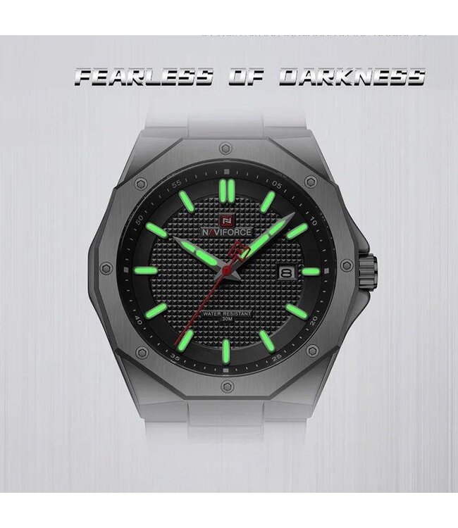 Naviforce luxe Herenhorloge Zilver zwart