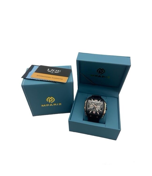 Lige Luxe Herenhorloge  Zwart