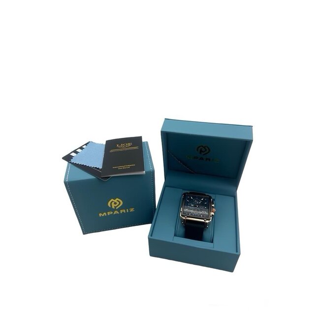 Lige Luxe Herenhorloge          Rosé  Blauw