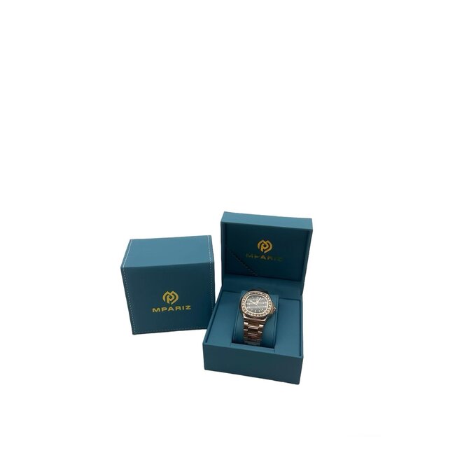 Poedagar Luxe Herenhorloge  Rosé Zwart