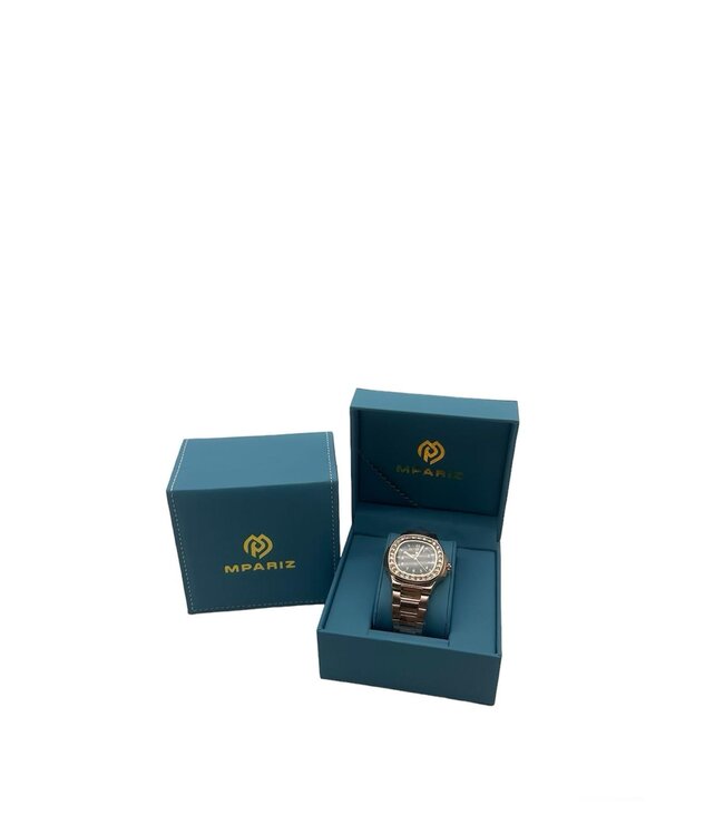 Poedagar Luxe Herenhorloge  Rosé Zwart