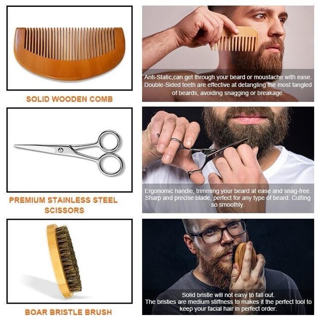 Envisha Beard Grooming Kit Orange Smell